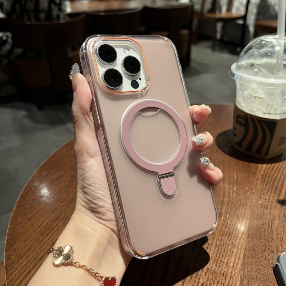 Matte Armor Magnetic Bracket for Magsafe Case for For Iphone 17 Air 16 15 14 Plus 13 12 11 Pro Max Wireless Charging 2PCS Slim Cover