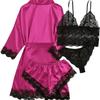 Women's Plus Size Sexy Lace Lingerie Set Pajamas