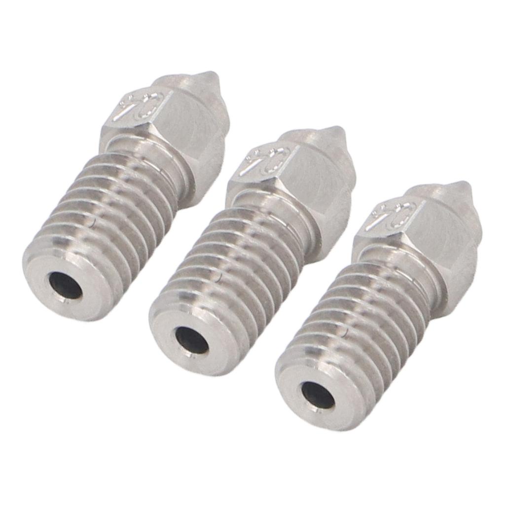 3 Pcs 0.4mm Nozzle High Flow Stainless Steel 3D Printer Nozzle for Elegoo Neptune 4 4Pro