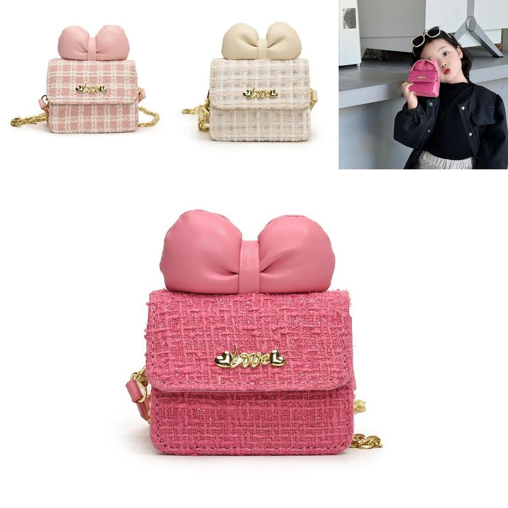 Сладкое Сердце Бант Детская Сумка Современный Шик Дизайн Цепочки Дышащая ПУ Сумка Через Плечо Для Мальчиков И Девочек