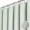 Premium Shower Curtain 240 x 200 cm Linen Fabric Waterproof Anti-Mould Bathroom Curtain Mint Green H200 x B240 cm 25-26s