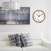 Stylish Round Log Wall Clock, Modern Wood Clock Decorative Battery Operated Wall Clocks for Home Offices Widely Usage