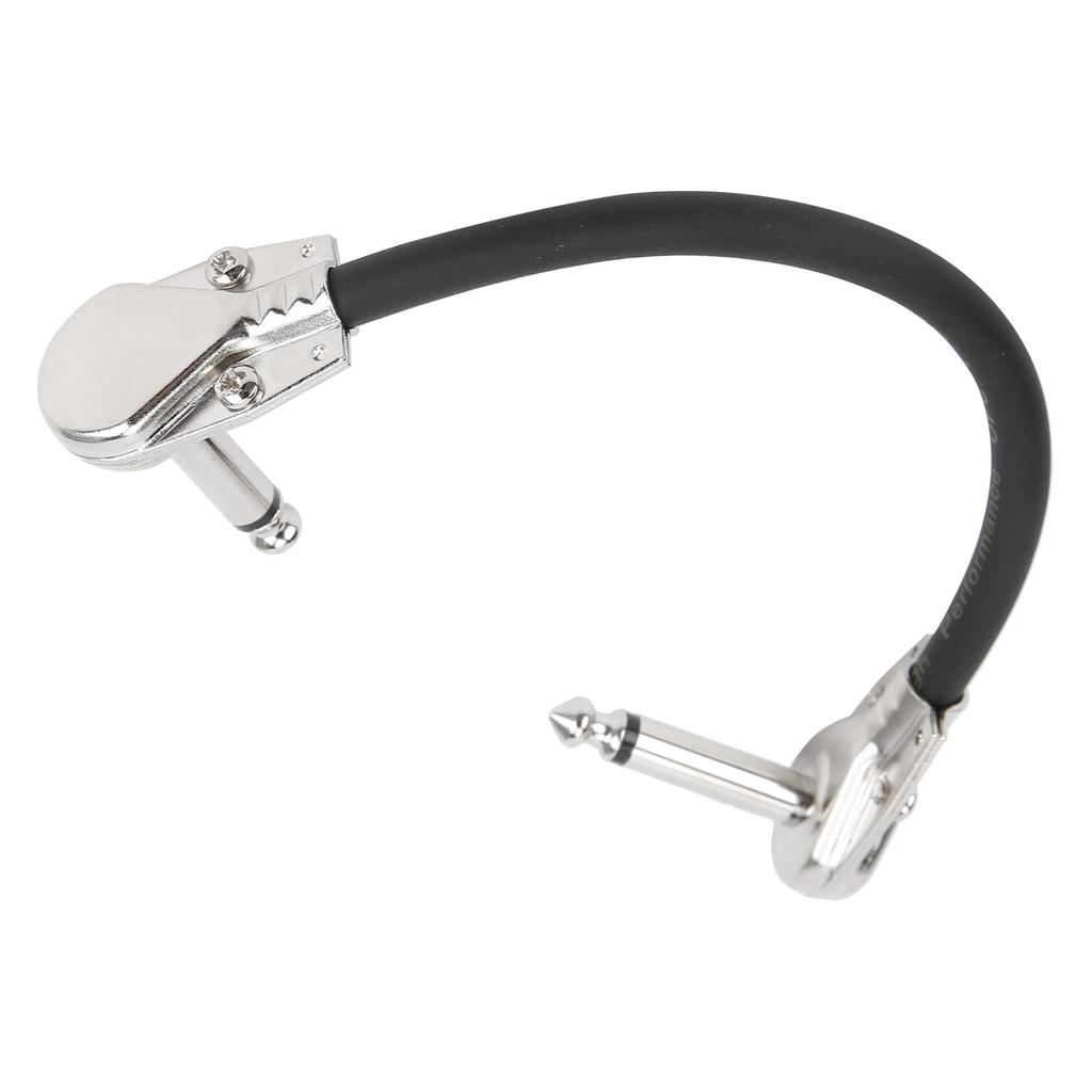 Guitar Patch Cable Low Noise Right Angle Effect 6.35mm Pedal Wire Instrument Accessory