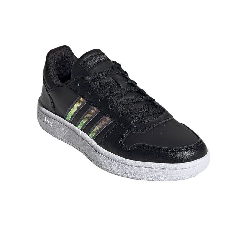 adidas Женские кроссовки Hoops 2.0 Black Tactile Gold Metallic Core-Black Grey-Five FW3536