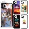 Hello Hawaii Aloha Phone Case for iPhone 11 12 13 14 Pro Max Mini X XR XS SE 2020 6S 7 8 Plus Samsung Galaxy S21 S22 Cover Shell