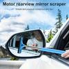Handle Rearview Mirror Wiper Adjustable Length Window Wash Cleaning Brush Telescopic Squeegee  Auto