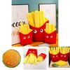 Adorable And Comfortably Plush Cute French Fries Stuffed Toy And Pizza Cushion
