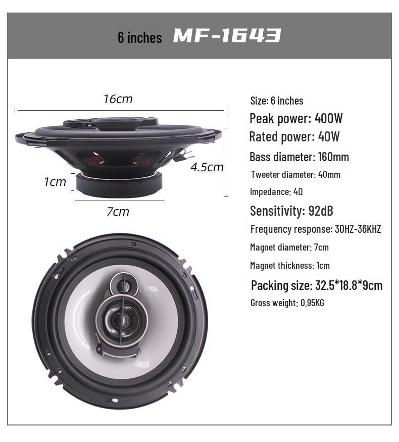Коаксиальные динамики для модификации автомобильной аудиосистемы: 4", 5", 6", 6x9"