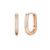 14K Slim U Ring Earrings (Gold Pin) Elgpee488