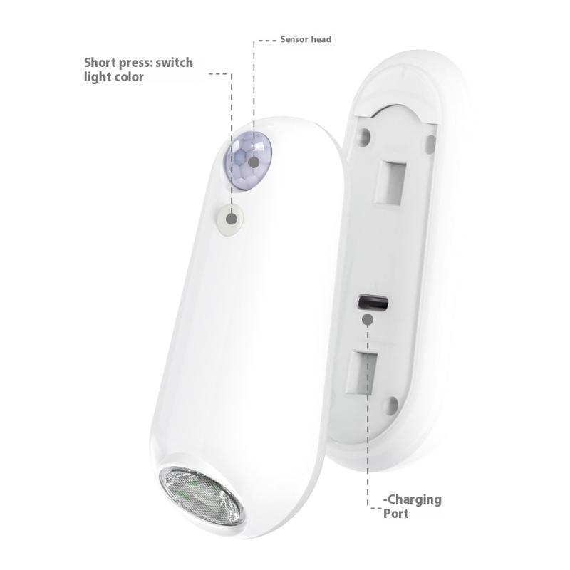 Led Toilet Motion Sensor Light 2In1 Rgb Night Light Rechargeable 8 Light Modes Waterproof Lamp For Toilet Corridor Step Lighting