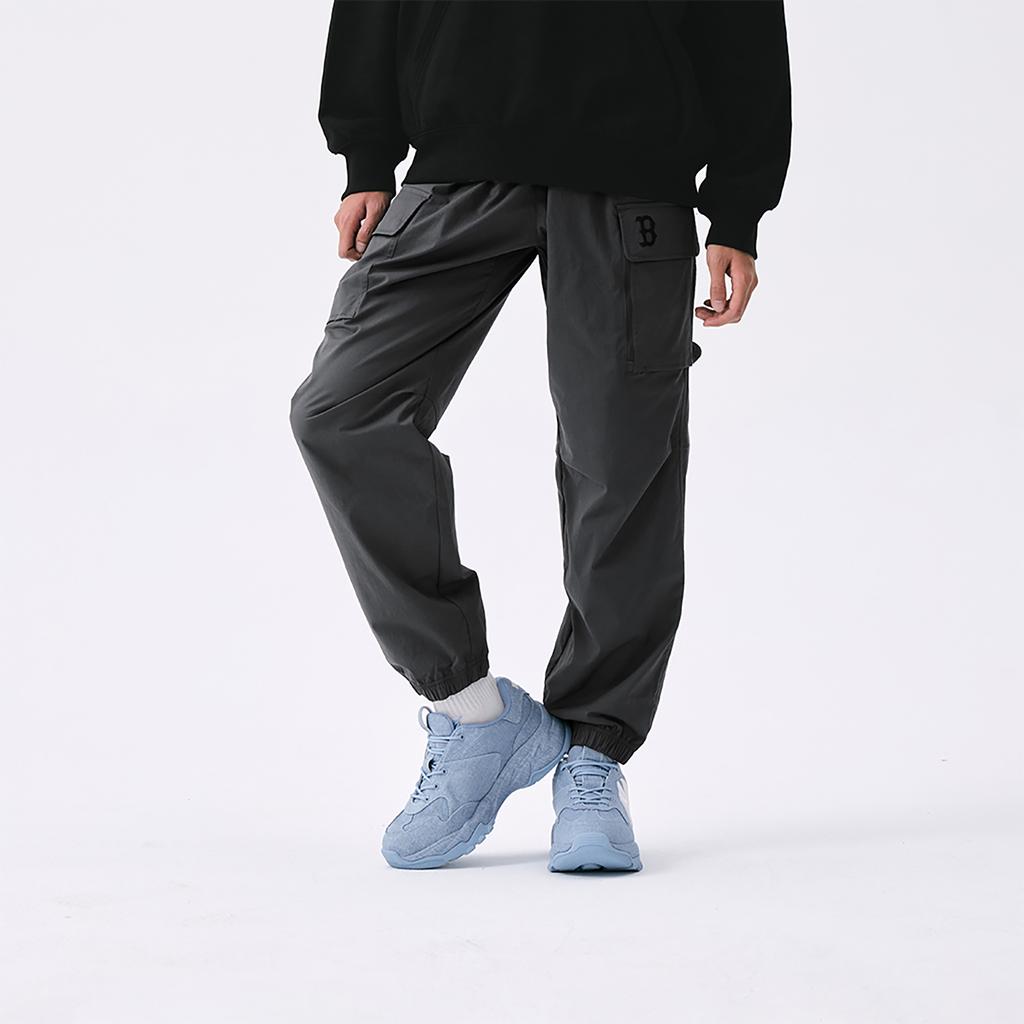Новые повседневные брюки MLB Boston Red Sox Basic Collection SS25, унисекс, темно-угольно-серые, 3AWPB0151-43CGD