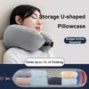 Подушка для шеи Набивная одежда Дорожная наволочка для шеи Портативная дорожная подушка для шеи Поддержка Наружная Регулируемая поддержка шеи Чехол