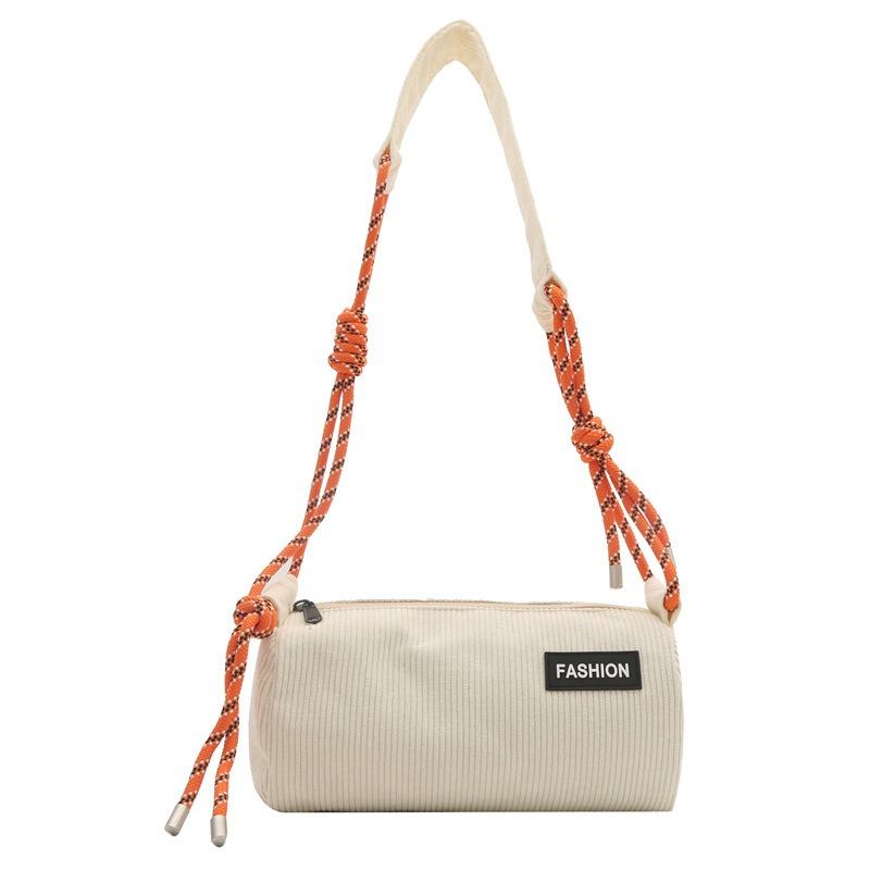 Популярная сумка новая летняя мода вельветовая сумка-мессенджер женская текстурная нишевая на плечо сумка-цилиндр