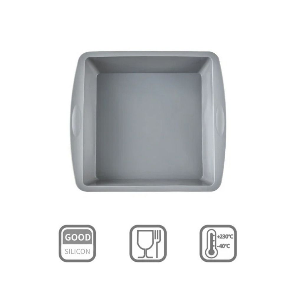 Silicone Baking Cake Mold Household Brownie Pot New Square Cake Plate