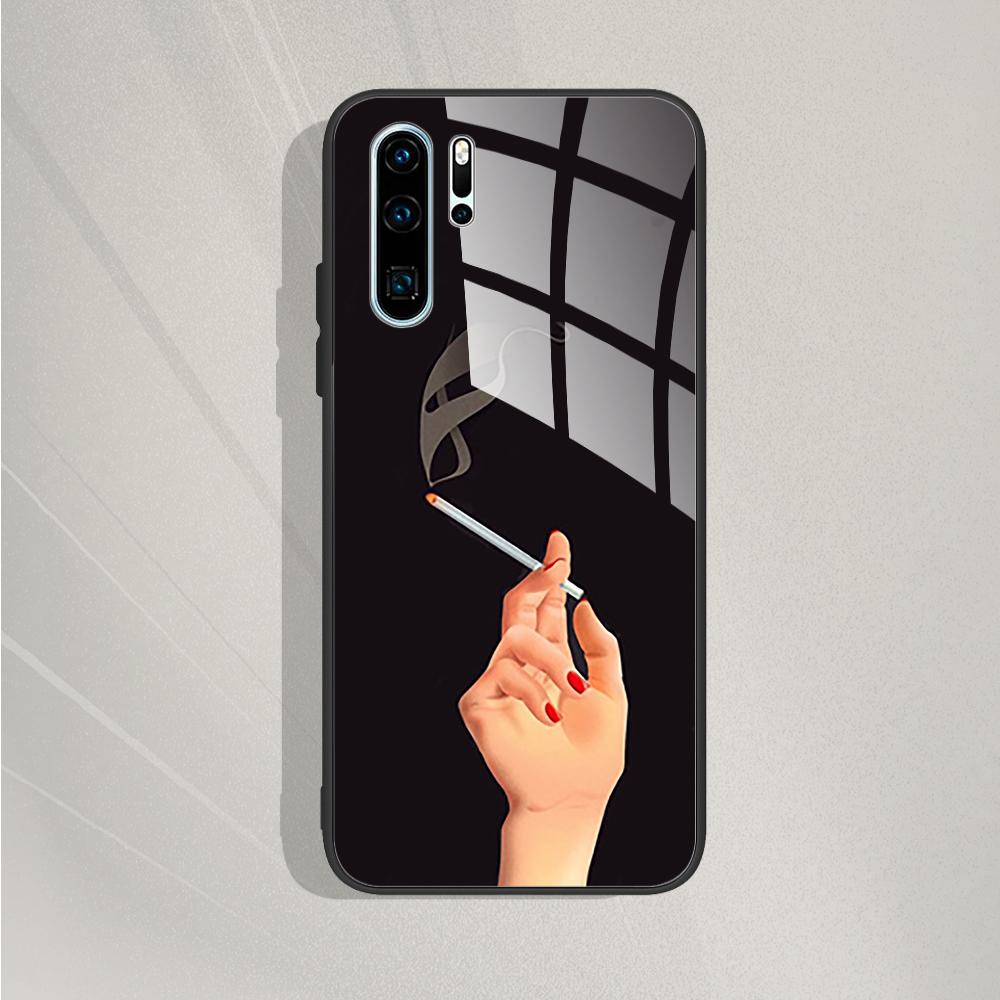 Чехол для Huawei P30 Lite Чехол P30 Lite Чехол из закаленного стекла Милые силиконовые чехлы для телефона Для Huawei P 30 Чехлы для Huawei P30 Pro