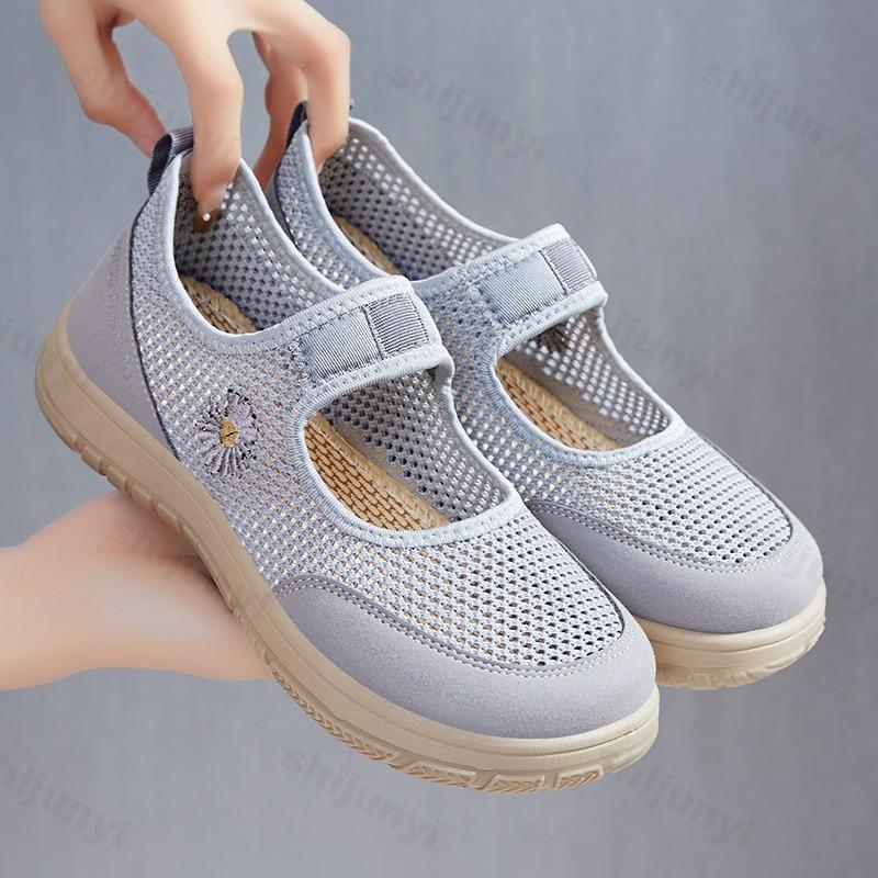 Fashion Women Casual Shoes Summer Breathable Vulcanized Shoes Fashion Comfortable Female Breathable Mesh Outdoors Walking Shoes Ladies