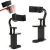 Guitar Phone Holder Adjustable Guitar Mount for 6-10.5cm Thick Guitar Ukulele Bass Mobile Phone Support Clamp for Live Video Recording Broadcast
