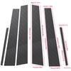6Pcs Carbon Fiber Look Pillar Posts For Mercedes-Benz C-Class W203 2001-2007 Door Window Trim Cover Stickers