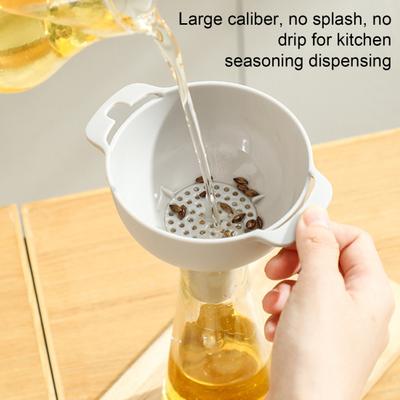 Кухонные воронки для наполнения бутылок Кухонные воронки со съемным сетчатым фильтром Без БФА Воронка для пищевых масел Бутылки Специи Порошки