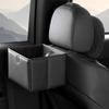 Leather Foldable Car Trash Bin Waterproof Car Backseat Storage Box Vehicle Trash Can  Car Supplies