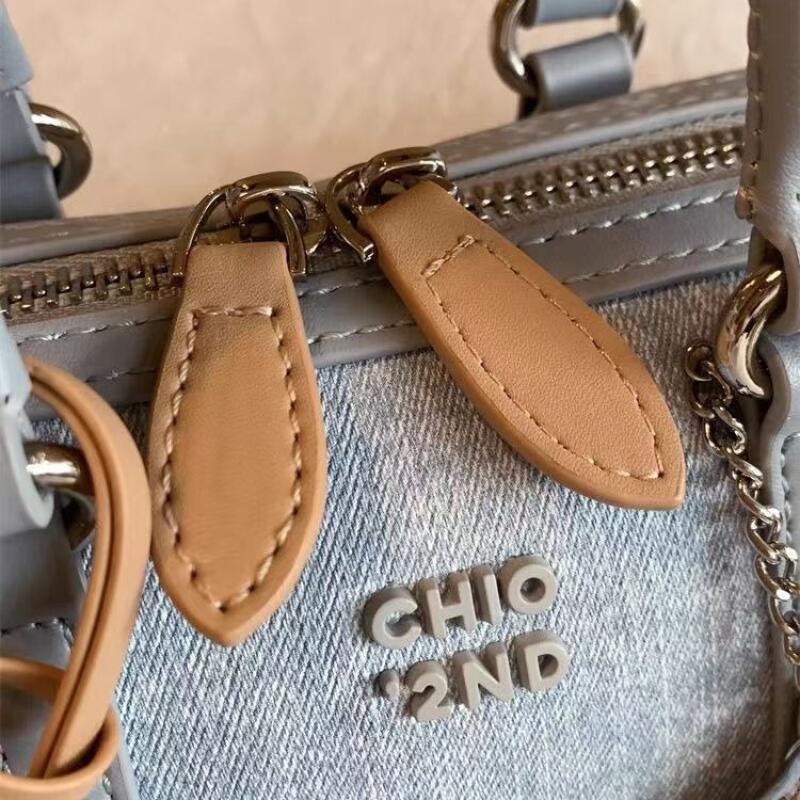 Fashion Pillow Bags Lady New Blue Canvas Denim Bags Leisure Versatile Handheld Bags Shoulder Bags Trend Commuter Crossbody Bags