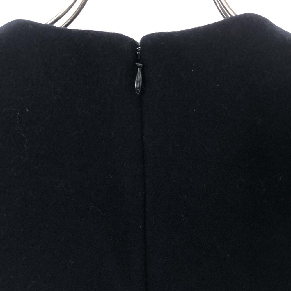 YOKO CHAN Сделано в Японии шерсть Без рукавов цельное платье 38 черный Женский Б/У