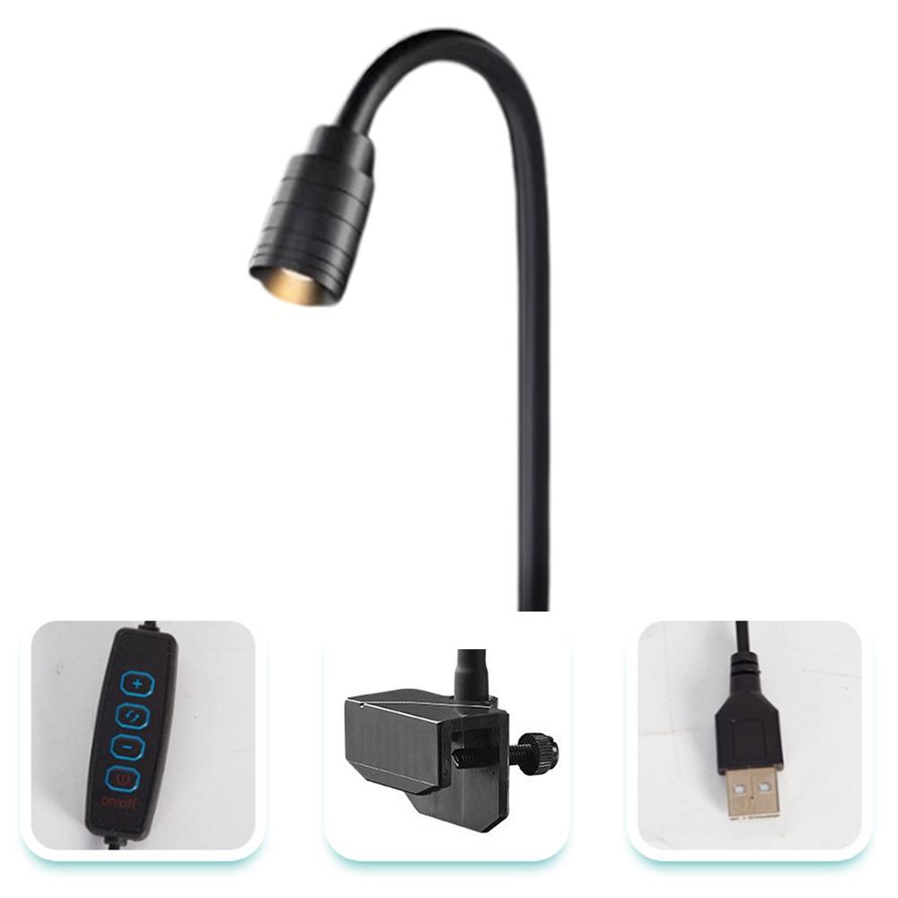 3W Mini Clip-on Aquarium Lamp Adjustable Zoom Adjustable Focus Spotlight  Home Decorations