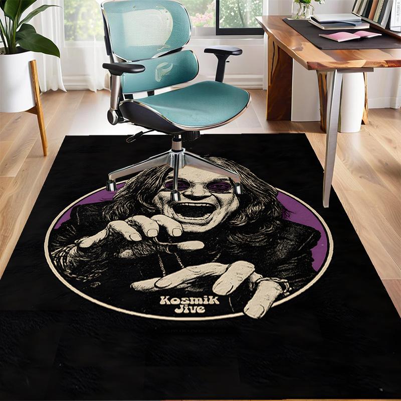 Ozzy Polyester Carpet, Soft Indoor Mat for Office Chair, Living Room, Computer Desk - Decorative Home Office Rug Design