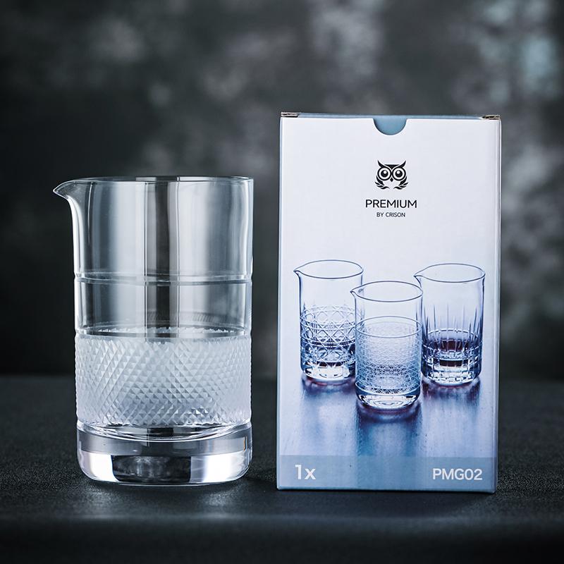 PMG01-5 CRISON Серия High end Хрустальное Стекло Ручная Работа Гравировка Стакан для Смешивания Коктейлей Коктейльный Блендер Инструмент Инструменты для Бара Миксолог
