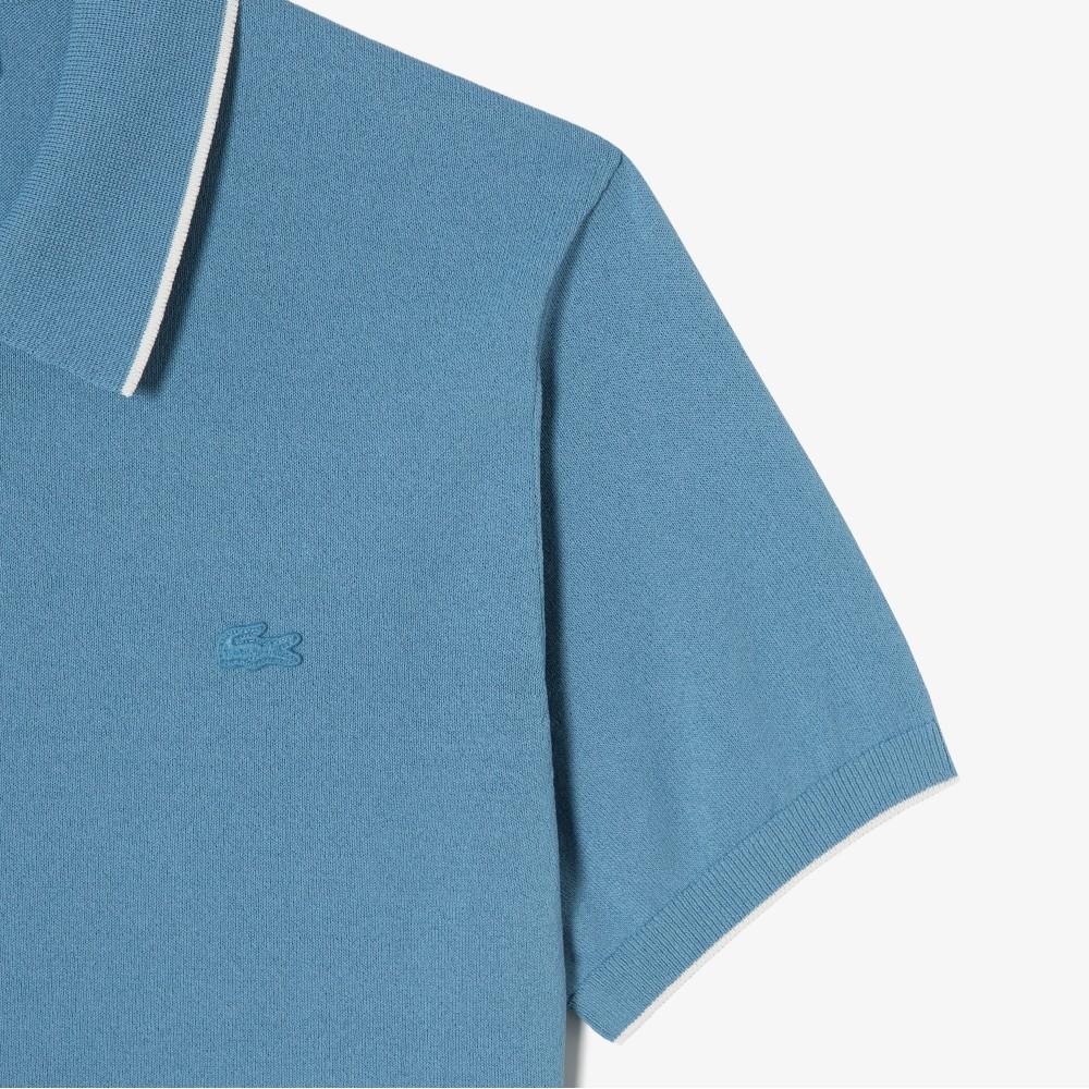 [lacoste] Men's Tipping Paper Short Sleeve Sweater Polo Shirt PH744E-56GJBK