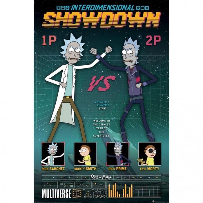 Rick And Morty Плакат Showdown Paper