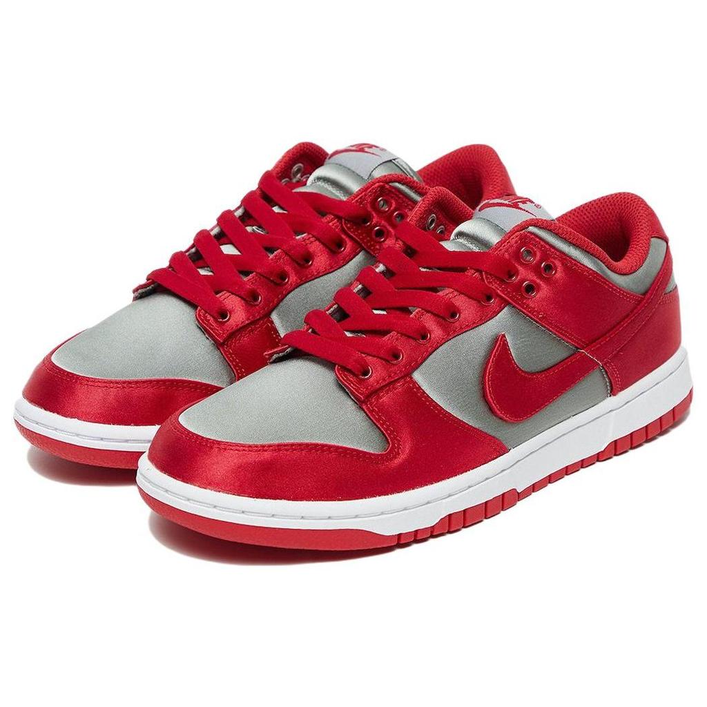 Nike Женские кроссовки Dunk Low Satin UNLV красные, средне-серые, Varsity-Red DX5931-001