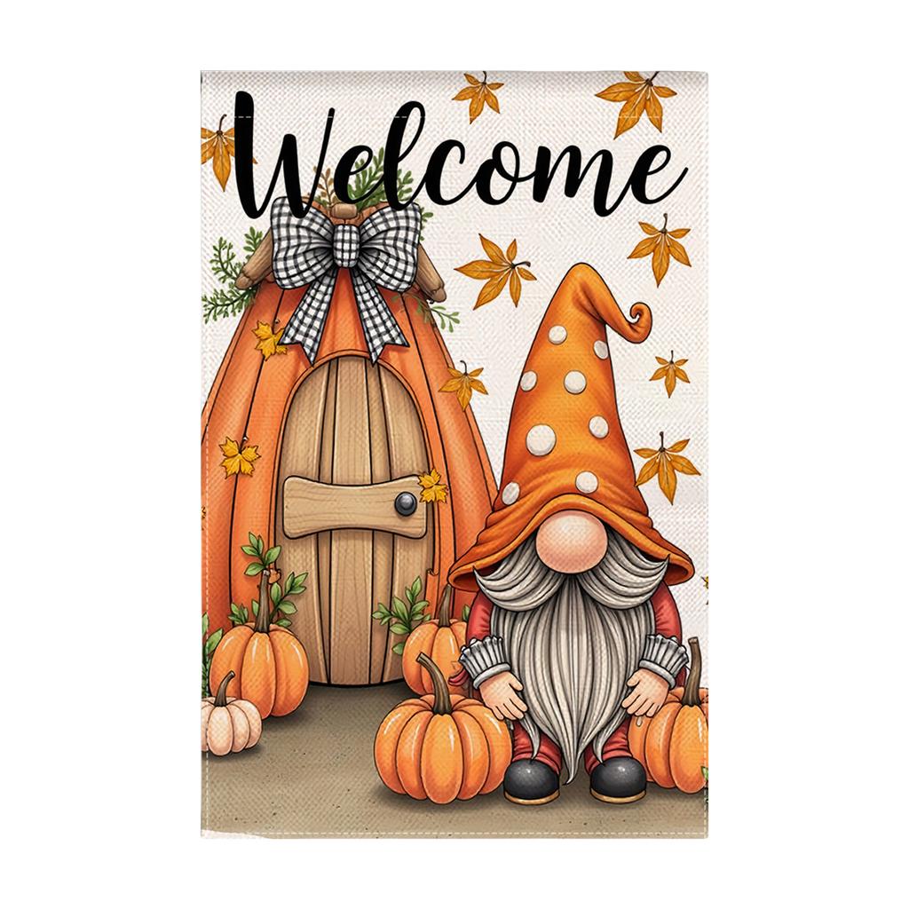 Durable Thanksgiving Fall Garden Flag Outdoor Yard Decoration Thanksgiving Banners for Autumn Party Home Decor