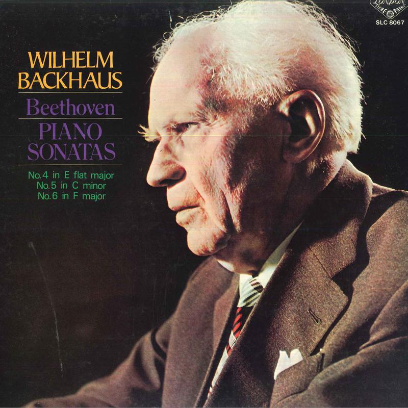 LP Record WILHELM BACKHAUSPIANO BeethovenPiano Sonatas No.4no.5 SLC8067 LONDON 1979 Japan Classical Used