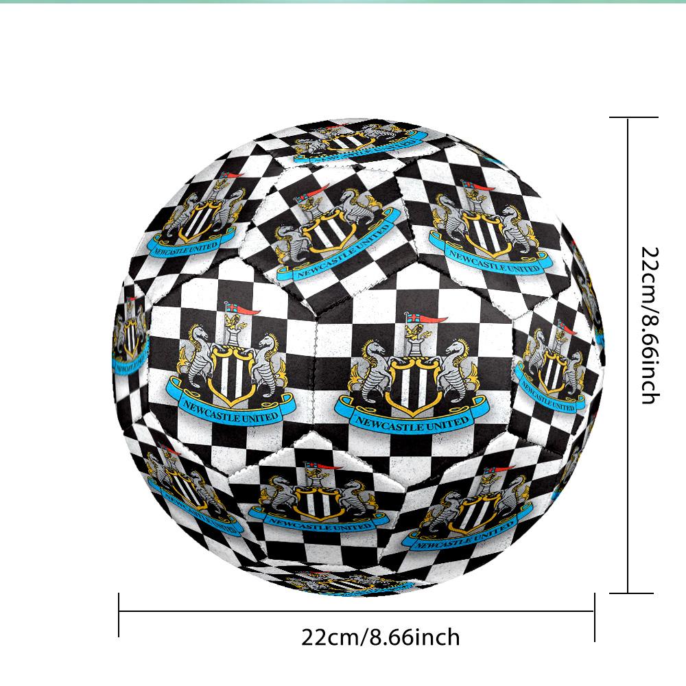 United Crest Printed Size 5 Soccer Ball - Durable, Machine-stitched, Soft and Comfortable, Suitable for Training and Matches Gift
