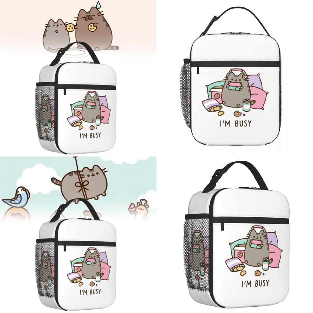 Детская сумка для ланча Pusheen с полной печатью для детей для школы, пикника