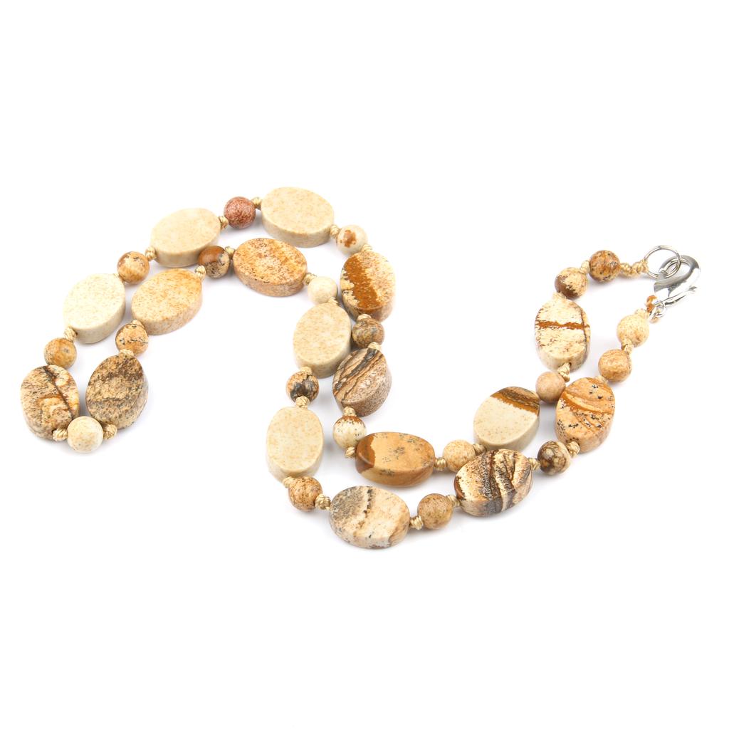 Женские ожерелья из полудрагоценных камней