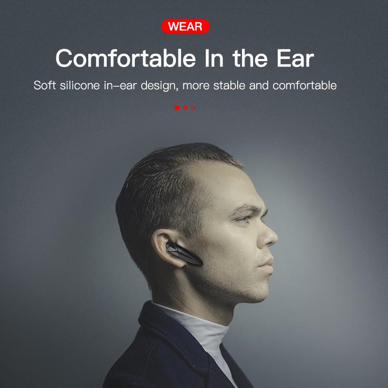 DUODUO 24 часа Play Business Bluetooth-гарнитура Автомобильный Bluetooth-наушник Hands Free с микрофоном-крючком Беспроводные наушники для iPhone xiaomi samsung