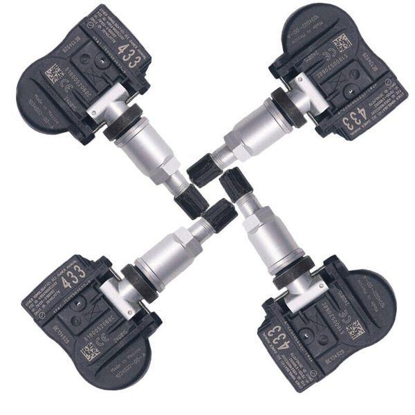 4-Pack Tire Pressure Sensors Compatible with Tesla Model 3, S, X