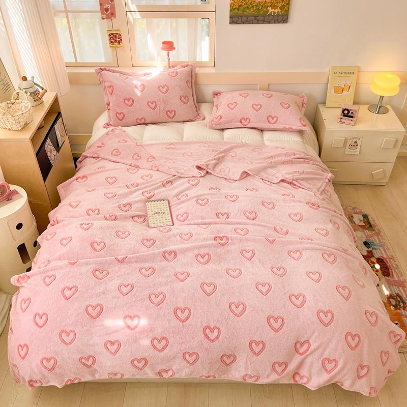 Мультяшное розовое клубничное фланелевое одеяло для детей и девочек, мягкое теплое легкое покрывало для дивана-кровати, путешествий, кемпинга, подарков