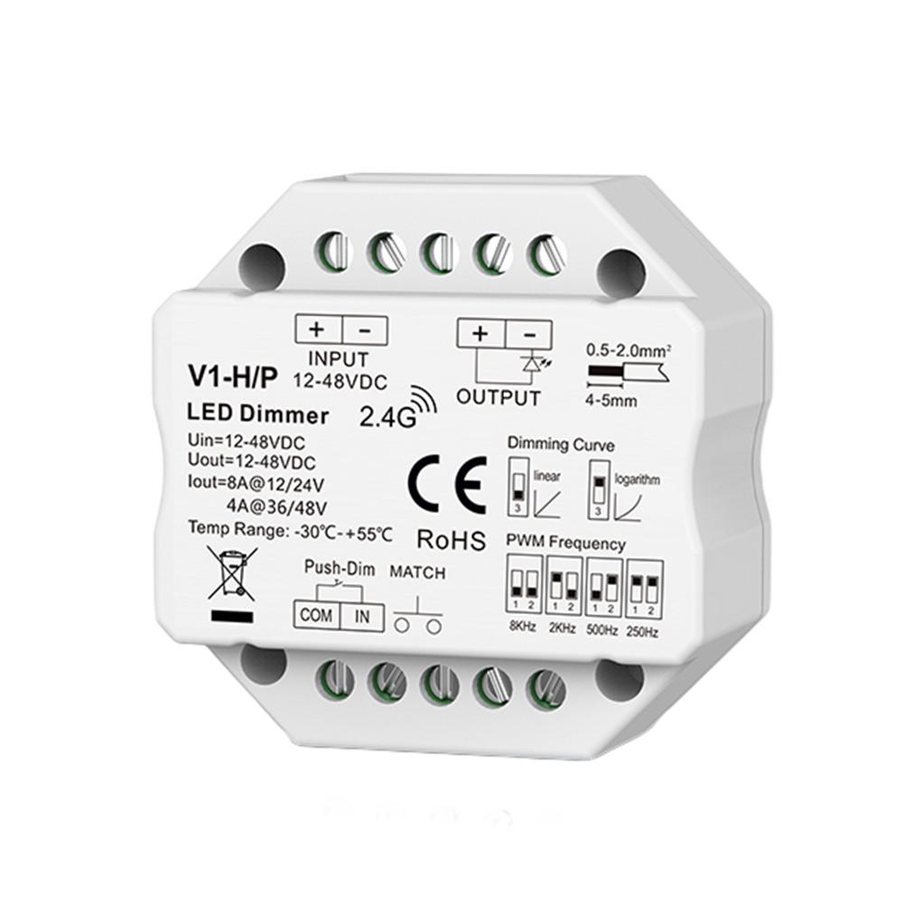 Skydance V1 V1-L V1-K V1-H 2.4G LED Dimmer Controller 1/3/4 Channel Dimmer WiFi RF Touch CV Controller For Single Led Strip