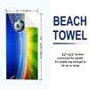 Soccer Print Beach Towel, Large Soft Quick Dry Towel for Beach Camping Swimming