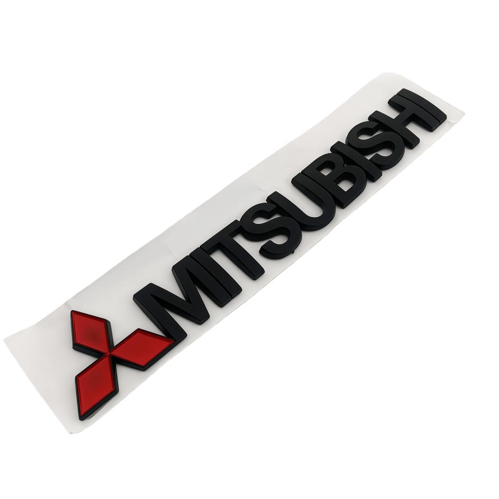 3D Aluminum Alloy Car Logo Badge Side Fender Stickers Emblem Rear Trunk Decals For Mitsubishi Ralliart ASX Outlander Accessories MF8