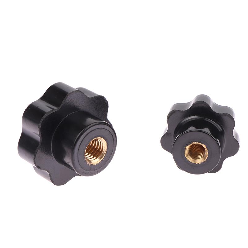 M5 M6 M8 M10 M12 M16 сливовый бакелит гайки для затягивания вручную ручка резьба звезда механические черные гайки с накаткой зажимная ручка ручные гайки