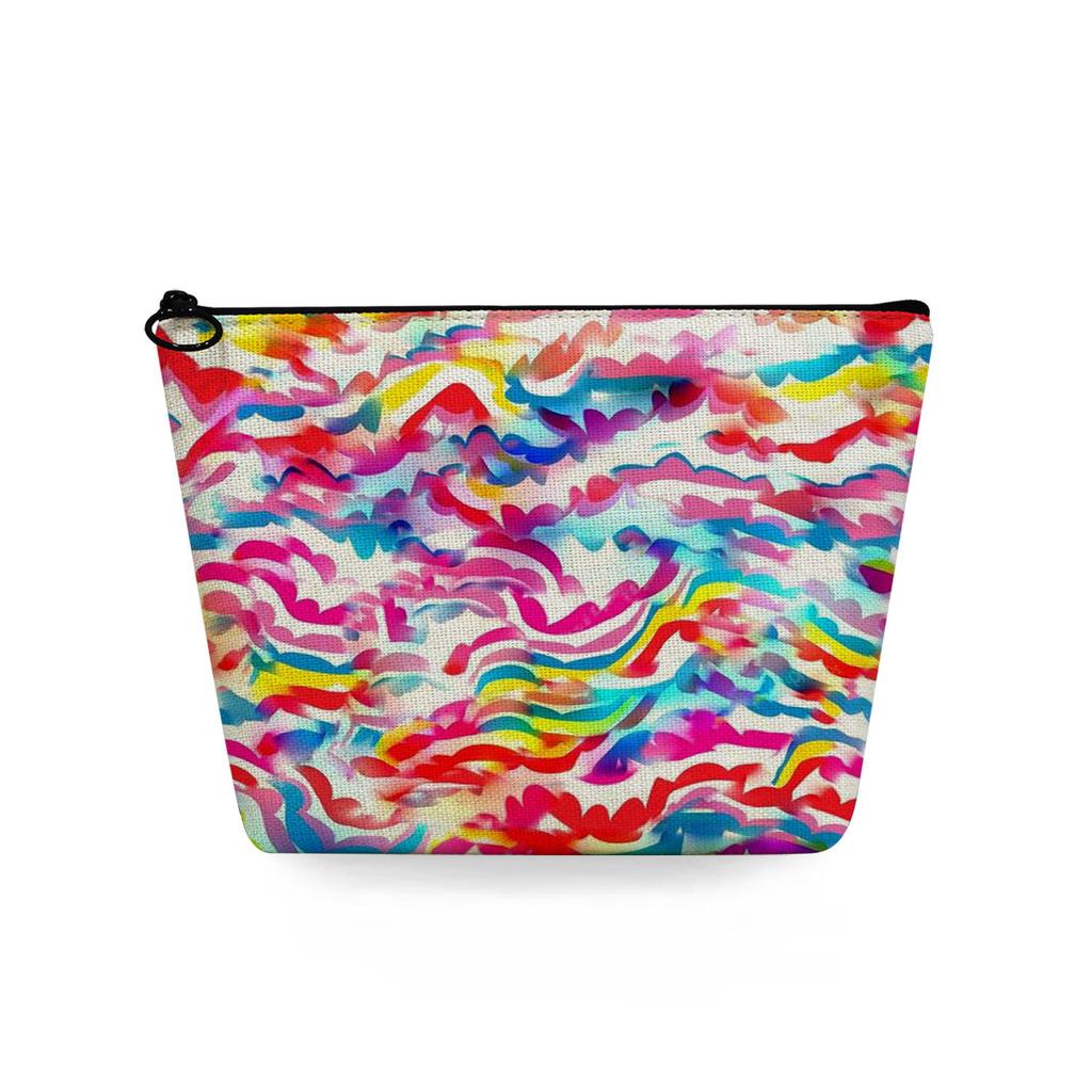 Женская косметичка с цветной текстурой, принтом, для организации туалетных принадлежностей, дорожный органайзер 6776