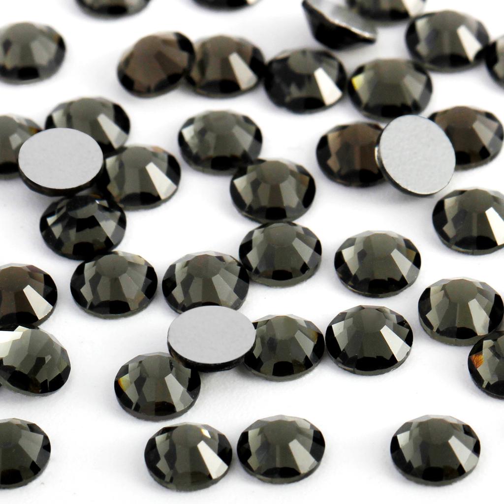 Flatback Loose Rhinestones Glass Glue on Eco-Friendly 12 Facets Bulk 1440pcs for Nail Art