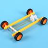 Small Production Model Rubber Band Pull Back Car Toy DIY Materials Kit