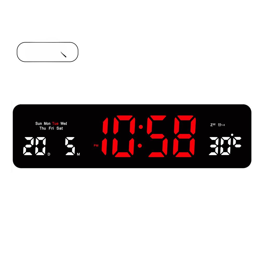 Интеллектуальные светодиодные электронные часы Креативные многофункциональные электронные часы с большим экраном для гостиной Простые настенные часы