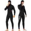 3mm Mens Full Length Winter Wetsuit Hood Surf Autumn Hooded Couple Surf Wet Suit