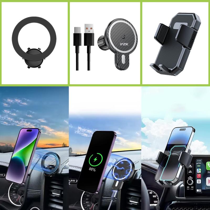 Car Phone Holder For Leap Motor Leapmotor C10 2024 2025 2026 Mobile Phone Support Auto Magnetic Mounts Stand Auto Accessories